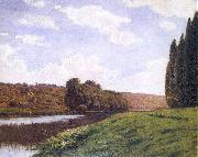 Aleksander Gierymski Italian Landscape with Cypresses oil painting reproduction